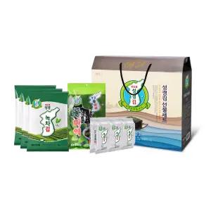 지도표 성경김 종합선물세트 F호 (녹차김+식탁김+미역)