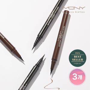 [3개] 맥퀸뉴욕 워터프루프 타투 펜 아이라이너 0.5g 2종 /리퀴드 눈화장 점막아이라이너 붓펜