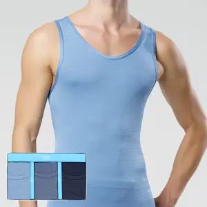 JHMRZZ09 제임스딘 냉감 인견 남자 민소매 나시 런닝 3매 세트