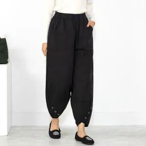 엄마옷 60대 여성 모슬린 면 튤립 생활한복 통바지 309HJK207 중년여성/50대/70대/빅사이즈/할머니옷/마담