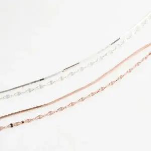 [하프클럽/]여자 악세서리 실버 로즈골드 레이어드 팔찌