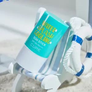 [10%+카드12%] 김정문알로에 큐어 워터 스플래쉬 쿨링 썬스틱 23g (제주에디션) 2개