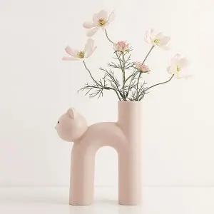 오브제 도자기 꽃병 인테리어 화병 세라믹 WEAB95E