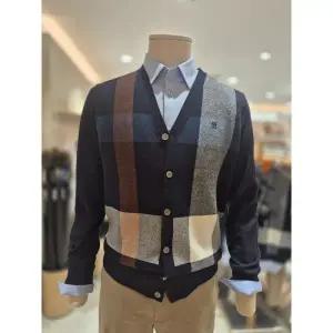 [롯데백화점]닥스 빅체크 가디건 네이비 DMP1SWCD201-N1