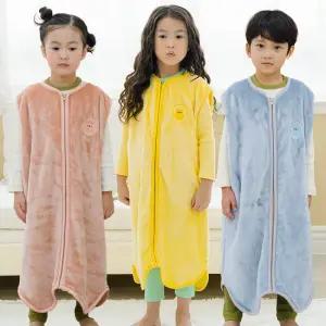 초등 곰자수 퍼 조끼형 수면조끼 주니어수면조끼