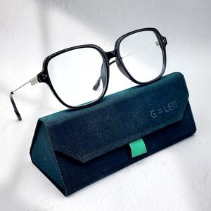 글라스렌 가벼운 사각 빅사이즈 오버사이즈안경테 투명 뿔테안경 남자여자 블루라이트차단 TGL55
