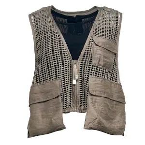 [데시데](의정부점)메쉬소재 포켓포인트 숏베스트 DOS627