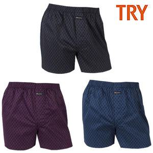 트라이 남성용 프리미엄 최고급박서 80수 트렁크 순면100% 주자직 3매입 MN