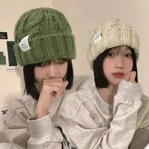 어나더뷰 스노잉 꽈배기 비니 소프트 니트 뜨개 모자 2252