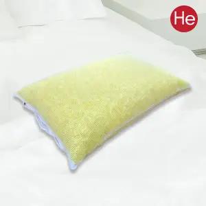 바이오칩 메쉬베개 옐로우 경질 편한 세탁 빨아쓰는 시원한 여름베개 공장직영