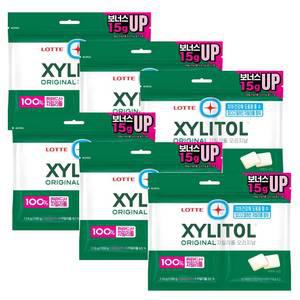 롯데제과 자일리톨 오리지날 트윈백 115g 6개