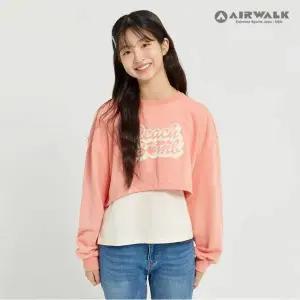 [보리보리/에어워크 주니어]여아 주니어 레터링 레이어드 티셔츠