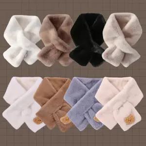 끼우는 목도리 쁘띠 숏 머플러 미니 짧은 에코퍼 패딩 얇은 털 목돌이 남자 여자 커플