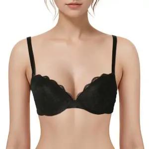 [롯데백화점]엘르이너웨어 여성 퍼펙트 커버 레이스 브라(EEWBR171BK)