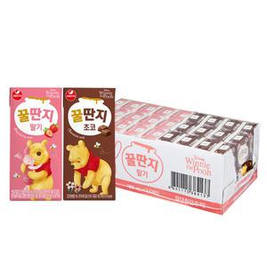 서울우유 초코꿀딴지12+딸기꿀딴지12 (180ml 총24개)