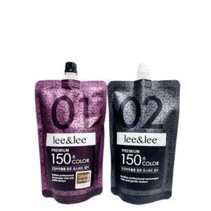 리앤리 프리미엄 150초 컬러 1제 + 2제 500g/ 미용실 전문가용 오징어먹물 스피드