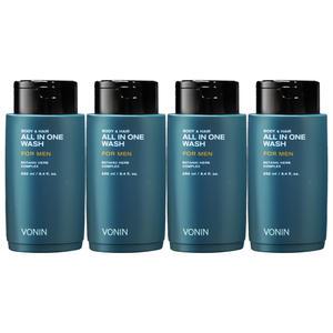 보닌 바디 앤 헤어 올인원 워시 250ml 4개