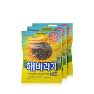 롯데 해바라기 초코볼 80g 3개