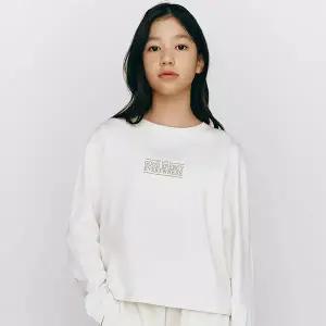 [지오다노주니어] 03395510 크롭 긴팔티셔츠(여아)