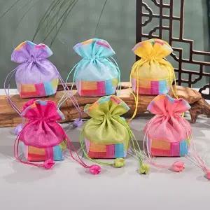 키밍 전통 조각보 미니 주머니 복주머니 외국인 선물-WFGYSHJ