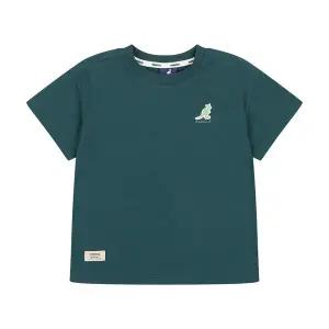 [캉골키즈](센텀시티점)백 프린트 포인트 티셔츠 RB 0103 그린