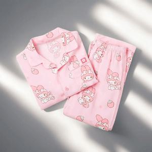 어린이잠옷 산리오캐릭터즈 노곤노곤 긴팔 파자마