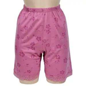 속바지 가볍고 5부 레이스 사모아 플라워패턴 부드러 사모아 가볍고 부드러운 촉감 5부