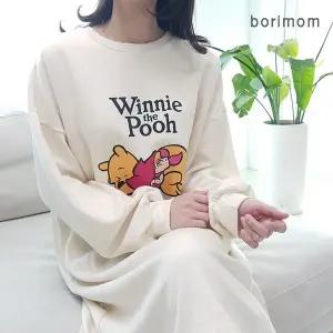 [보리보리/보리맘]푸우 수유 긴팔 수유 원피스 숨김 수유구 수유복 임부복 ID143