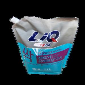 리큐 진한겔 하이브리드 액상세제 일반용 리필 2.1L 4개