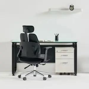 데임 A형 강화유리 사무용책상 1800x800