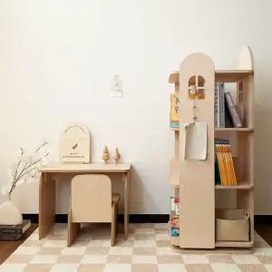 란가구 아치형 3단 회전책장