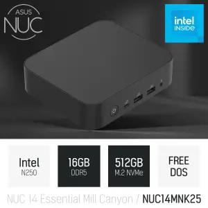 ⓒ ASUS NUC 14 Essential Mill Canyon NUC14MNK25 16GB 512GB / 사무용 인강용 산업용 미니PC