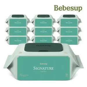 베베숲 아기물티슈 시그니처 위드그린 70매 캡 10팩