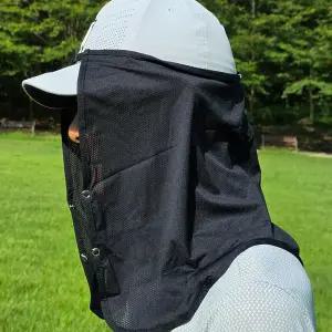 (국산) 사이즈조절형 얼굴햇빛가리개 캡 선가드 GS-H2 (1개)-후드 두건 페이스쿨가드 안전모 햇빛가리개 선바이저