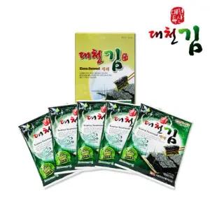 [대천전통맛김 선물용케이스] 대천 조미김 선물세트(재래전장5봉)