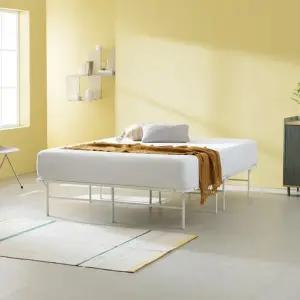 [지누스]스마트베이스 엘리트 침대 프레임 화이트 (퀸)