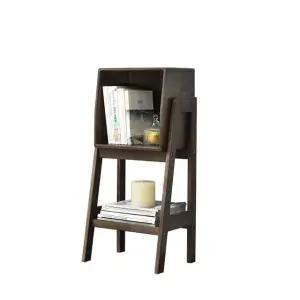 인테리어 사다리 80cm 원목 선반 월넛 (WFHJME4)