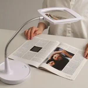 아이클 비구면 다초점렌즈 조명확대경 LED