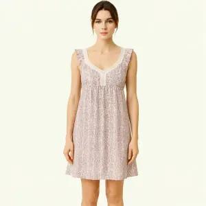 [롯데백화점]BARBARA 인견 컵내장 플로럴 여성 나시 원피스 잠옷AGW4601L