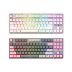 COX CK480 교체축 게이밍 기계식 화이트 (적축) 텐키리스 87키 유선 키보드