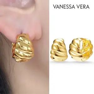 바네사베라 24K 순금 GH 볼륨 로프 원터치 링 귀걸이