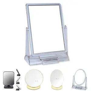 크린스타 ST-474 직사각 스탠드 탁상 거울/다용도 화장대 미용 탁상용 가정용 사무실 책상 뷰티 메이크업