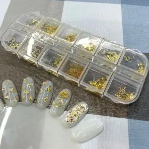 레진아트 파츠 세트 네일파츠 네일아트 골드스타 꾸미 (WFGTDZP)