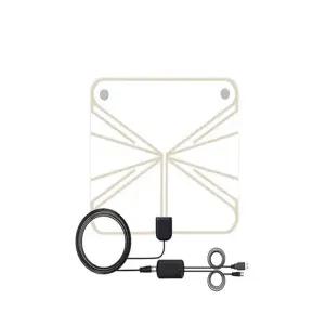 4K UHD 디지털 TV안테나 실내 실외 겸용 벽부착형 USB증폭 지상파 공중파 수신기 캠핑 빔프로젝터 티비