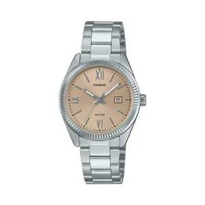 카시오 LTP-1302DD-4A2 클래식 라운드 여성 메탈 아날로그 시계
