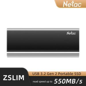 NETAC 외장형 SSD HDD 1TB 노트북 500GB 컴퓨터 2TB 디스크 드라이브 솔리드 스테이트 휴대용 하드 유형 250GB USB