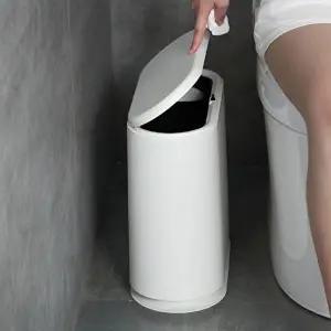 고품질 (신상꿀템) 슬림 원터치 휴지통 인테리어 쓰레기통 예쁜휴지통 인테리어쓰레기통 WFHM6WJ