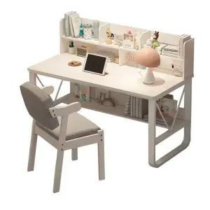 초등학생 저학년 책상 공부방 일체형 테이블 책꽂이 포함 800 사이즈