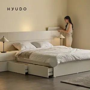 [휴도]단정한 선유 E0 호텔침대 LED 서랍형 수납 침대 라지킹 프레임 LK