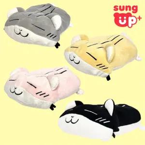 성업 플러스 햄스터 쿠션 햄스터 애착 인형 45cm 옐로우색